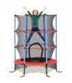 HOMCOM Trampoline for Kids w/Enclosure Net Built-in Zipper 3-10 Year