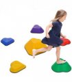 AIYAPLAY 6PCs Kids Stepping Stones, Non-Slip Stackable River Stones