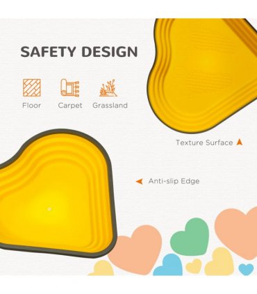 AIYAPLAY 6PCs Kids Stepping Stones, Non-Slip Stackable River Stones