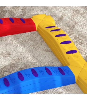 AIYAPLAY 12PCs Kids Balance Beam Stepping Stones with Non-Slip Foot Pads