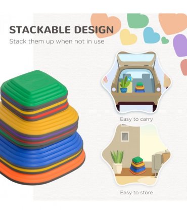 AIYAPLAY Balance Stepping Stones for Kids Indoor Outdoor Sensory Toy