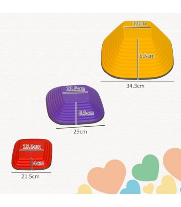 AIYAPLAY Balance Stepping Stones, 6PCs Sensory Toy Gift for Kids Aged 3-8