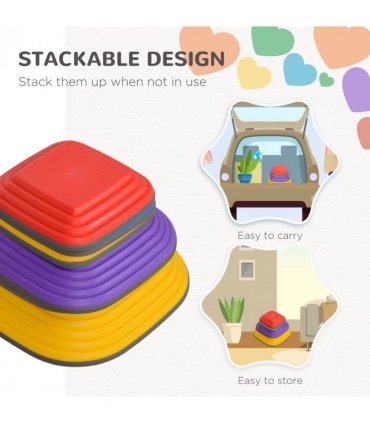 AIYAPLAY Balance Stepping Stones, 6PCs Sensory Toy Gift for Kids Aged 3-8