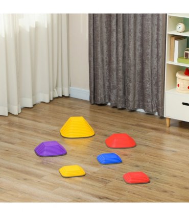 AIYAPLAY Balance Stepping Stones, 6PCs Sensory Toy Gift for Kids Aged 3-8