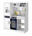 AIYAPLAY Play Kitchen, Pretend Toy Kitchen w/ Sounds Lights, Microwave