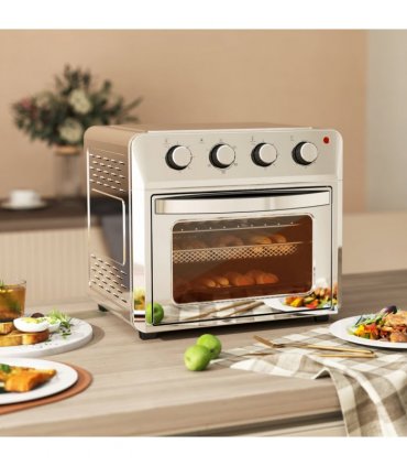 HOMCOM 24L Air Fryer Oven, Small Electric Oven, Grill, Roast, Bake, 1600W