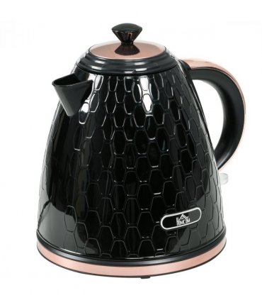 HOMCOM Electric Kettle, Fast Boil, 1.7L, 3kW, Swivel, Auto Shut-off, Black
