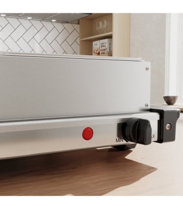 HOMCOM 6L Electric Food Warmer Buffet Server with Lids Cool Touch Handles