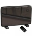HOMCOM Electric Convector Heater, Quiet Space Heater w/ LED Display, Black