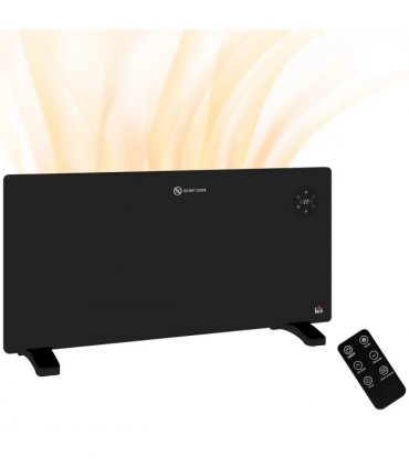 2000W Electric Convector Heater, Quiet Space Heater with LED Display, Black