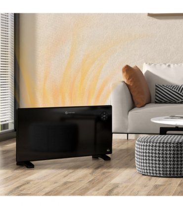 2000W Electric Convector Heater, Quiet Space Heater with LED Display, Black