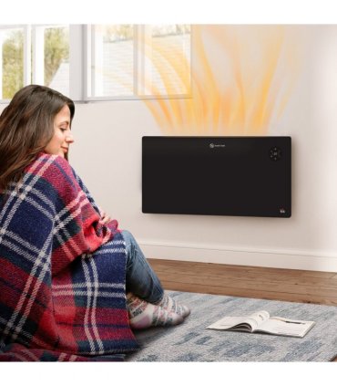 2000W Electric Convector Heater, Quiet Space Heater with LED Display, Black