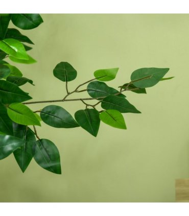HOMCOM 150cm Artificial Tree Ficus for Indoor Outdoor Home Decor, Fake Tree