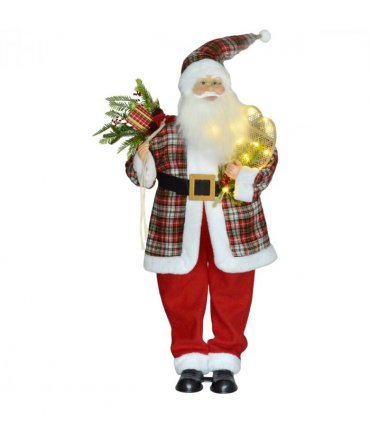 HOMCOM 133cm Animated Santa Claus w/ Sound Activated Festive Music for Party