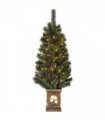 HOMCOM 4ft Artificial Christmas Tree with 80 Warm White LED Lights Remote