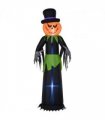 Outsunny 8FT Tall Halloween Inflatable Pumpkin Ghost in A Hat Decoration