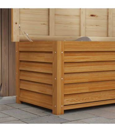 Outsunny 292L Outdoor Storage Box for Patio, Pool, Light Brown