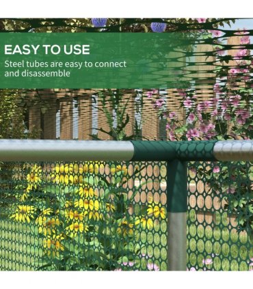 Outsunny 8' x 4' Plant Protection Tent Crop Cage with Door, Green