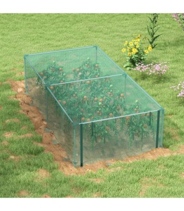 Outsunny 8' x 4' Plant Protection Tent Crop Cage with Door, Green