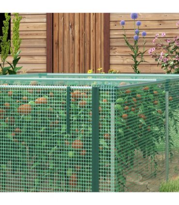 Outsunny 8' x 4' Plant Protection Tent Crop Cage with Door, Green