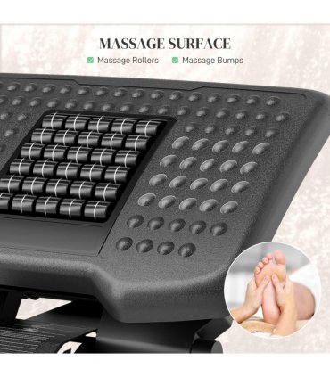 Foot Rest for Under Desk with Massage Function, Adjustable Angle and Height