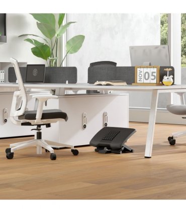 Foot Rest for Under Desk with Massage Function, Adjustable Angle and Height