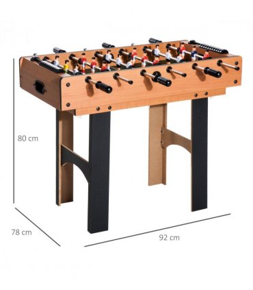 HOMCOM 4-In-1 Multi Games Table with Tennis Billiard Foosball Hockey 2 Types