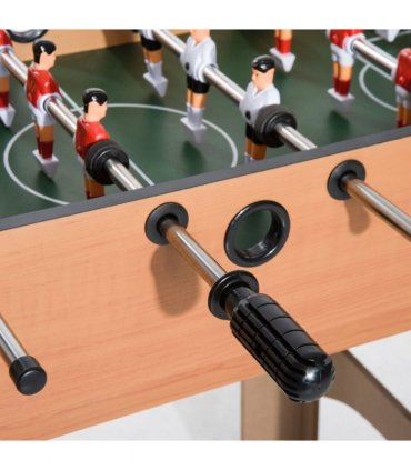 HOMCOM 4-In-1 Multi Games Table with Tennis Billiard Foosball Hockey 2 Types