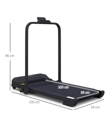 HOMCOM 2.5HP Folding Treadmill Walking Pad with Remote Control, 1-10KM/H