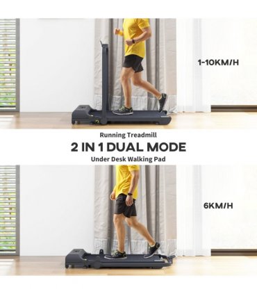 HOMCOM 2.5HP Folding Treadmill Walking Pad with Remote Control, 1-10KM/H