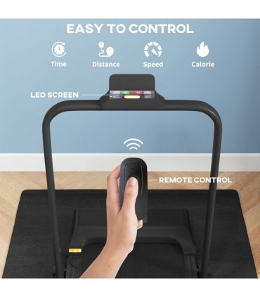 HOMCOM 2.5HP Folding Treadmill Walking Pad with Remote Control, 1-10KM/H