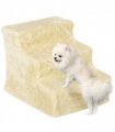 PawHut Three-Step Portable Dog Stairs with Washable Plush Cover