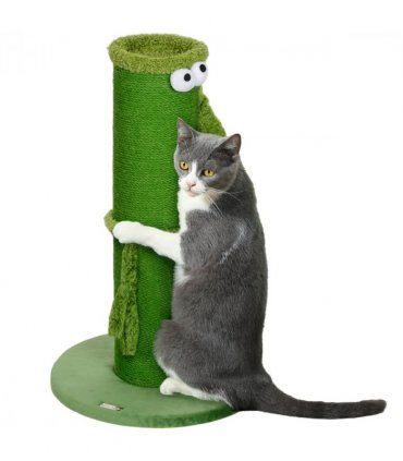 PawHut Cat Scratching Post for Indoor Cats with Sisal Rope Cover, Large Base
