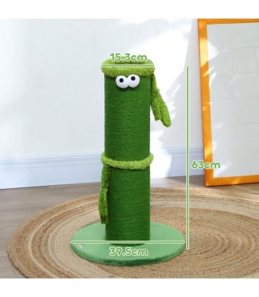 PawHut Cat Scratching Post for Indoor Cats with Sisal Rope Cover, Large Base