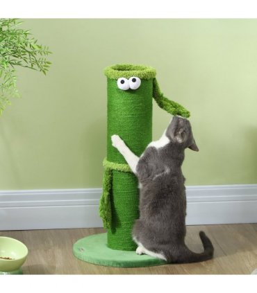PawHut Cat Scratching Post for Indoor Cats with Sisal Rope Cover, Large Base