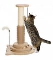 PawHut 49cm Cat Scratching Post with Interactive Track Ball Toy for Indoor