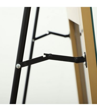 HOMCOM Floor Mirror Wall Mount Leaning Standing Mirror 50 x 150cm Gold Tone
