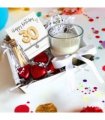 Small 30th Birthday Gold Balloons Gift Hamper - Cubic Zirconia Bracelet, Chocolates & Candle