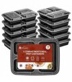 VINSANI 30pk 3 COMPARTMENTS MEAL PREP CONTAINERS 1010478