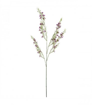 Pack of 6 x 100cm Artificial Foliage Stem with Small Flowers - Purple