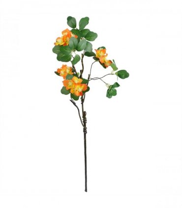 Pack of 6 x 60cm Flower Foliage Spray - Orange