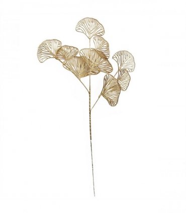Pack of 6 x 65cm Golden Leaves Flower Arrangement Decoration