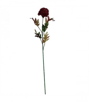 Pack of 6 x 70cm Large Ball Dahlia Artificial Flower Stem Pink