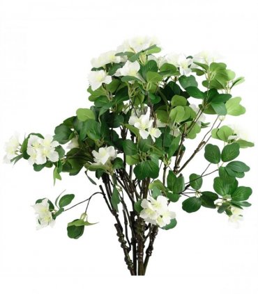 Pack of 6 x 60cm Flower Foliage Spray - White