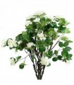 Pack of 6 x 60cm Flower Foliage Spray - White