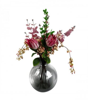 Pack of 6 x 110cm Natural Pink Trailing Cherry Blossom Stem Artificial