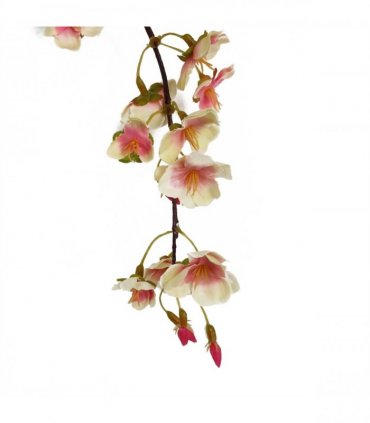 Pack of 6 x 110cm Natural Pink Trailing Cherry Blossom Stem Artificial