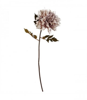 Pack of 6 x 55cm Dahlia Flower Stem - Dusty Pink