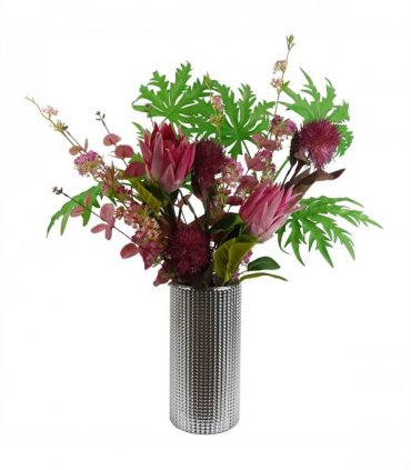 Pack of 6 x 100cm Pink Blossom Spray Stem