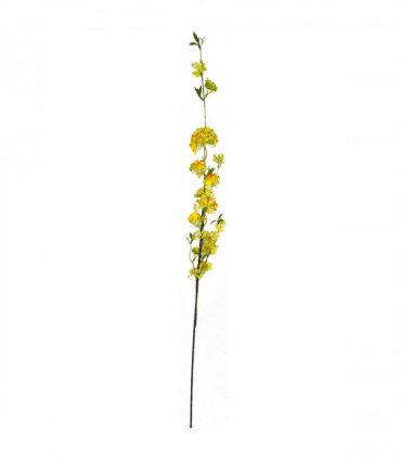 Pack of 6 x 100cm Yellow Blossom Spray Stem